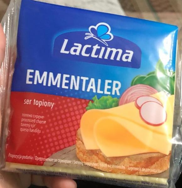 Фото - Сырные слайсы для бутербродов Lactima Emmentaler