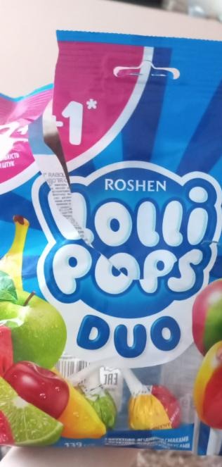 Фото - Карамель со вкусом фруктов и ягод LolliPops Duo Roshen