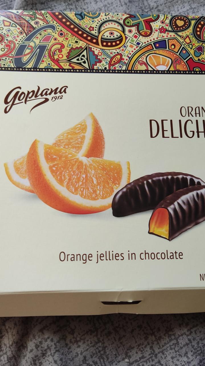 Фото - апельсиновое желе в шоколаде Goplana