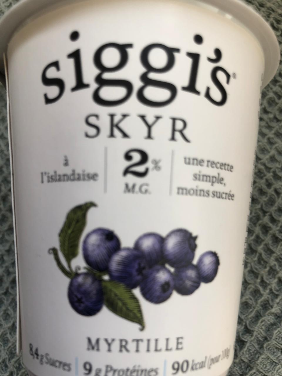 Фото - Йогурт Skyr myrtille 2% Siggi's