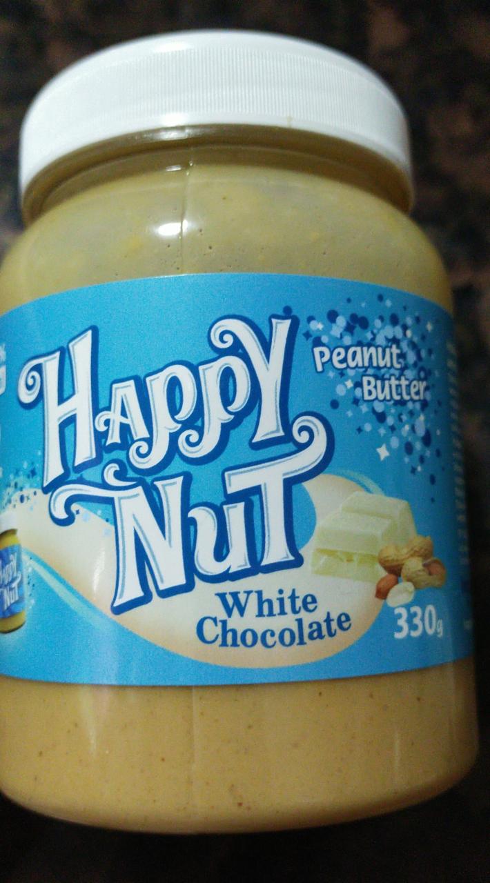Фото - арахисовая паста с белым шоколадом Happy nut