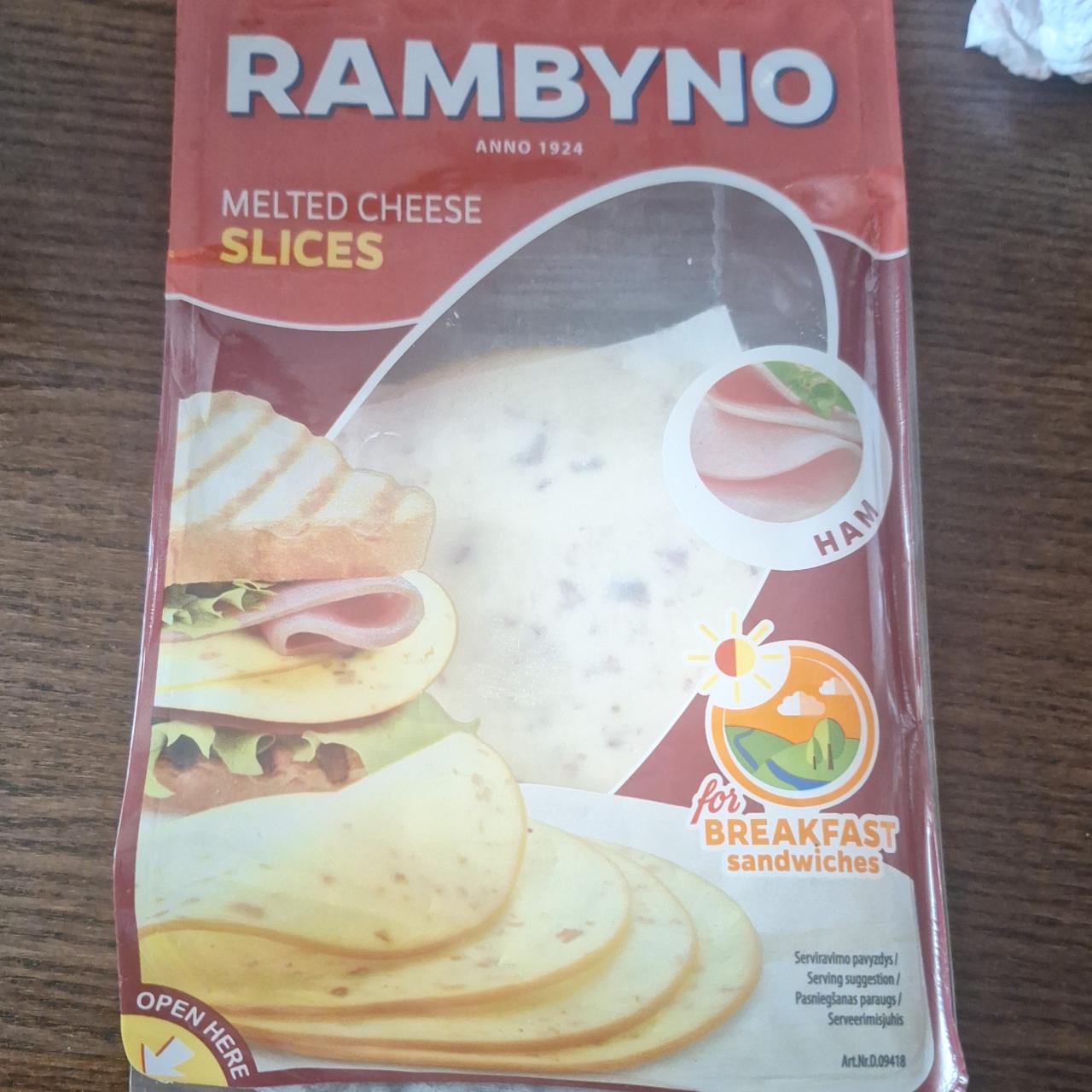 Фото - Сыр плавленый с ветчиной Melted Cheese Slices Rambyno