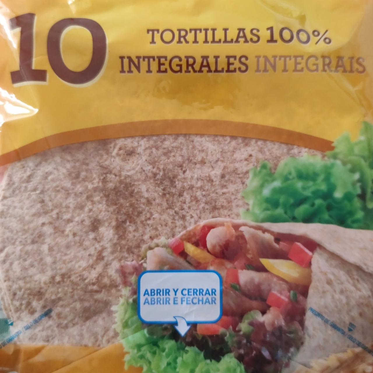 Фото - Тортилья цельнозерновая Tortillas 100% Integrales Hacendado