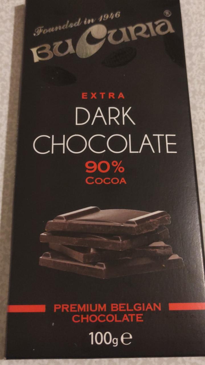 Фото - Шоколад Extra dark chocolate 90% cocoa Bucuria