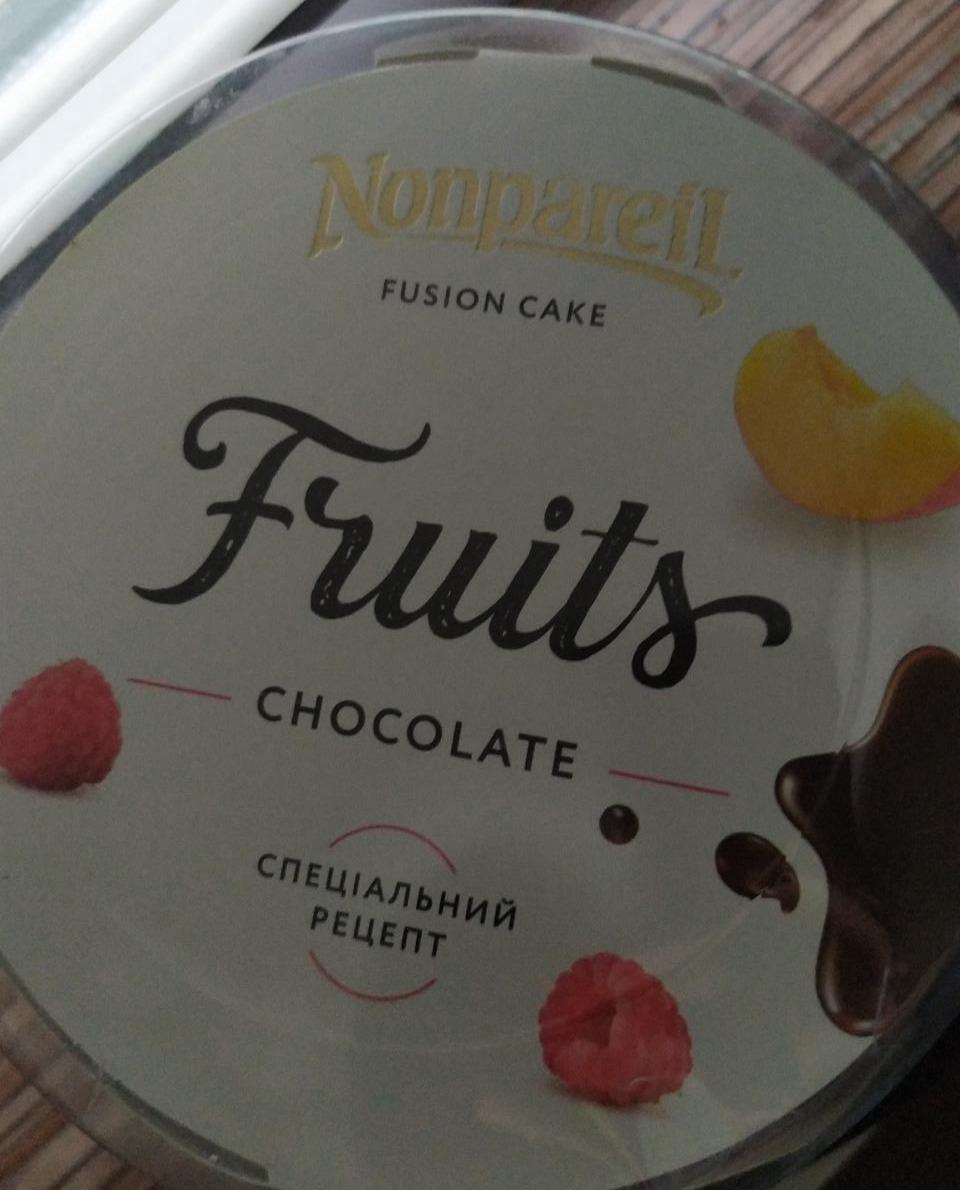 Фото - пирожное десерт фруктовый с шоколадом Nonpareil
