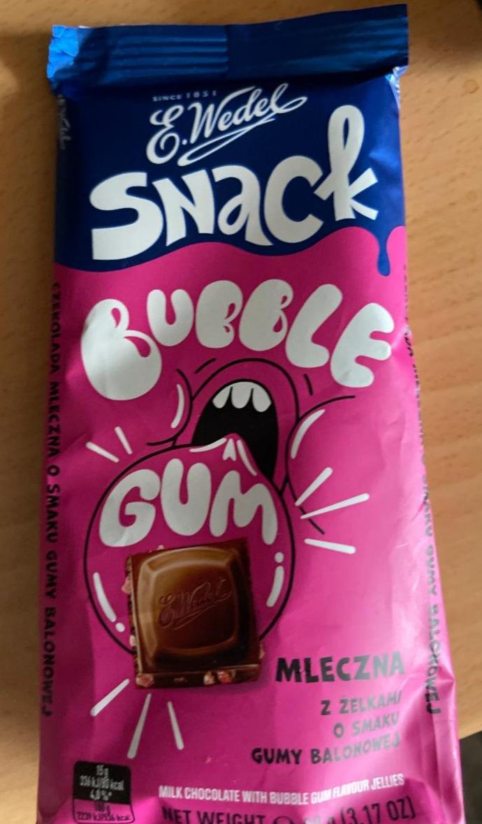 Фото - Молочный шоколад шоколад snack со вкусом жвачки bubble Gum E.Wedel