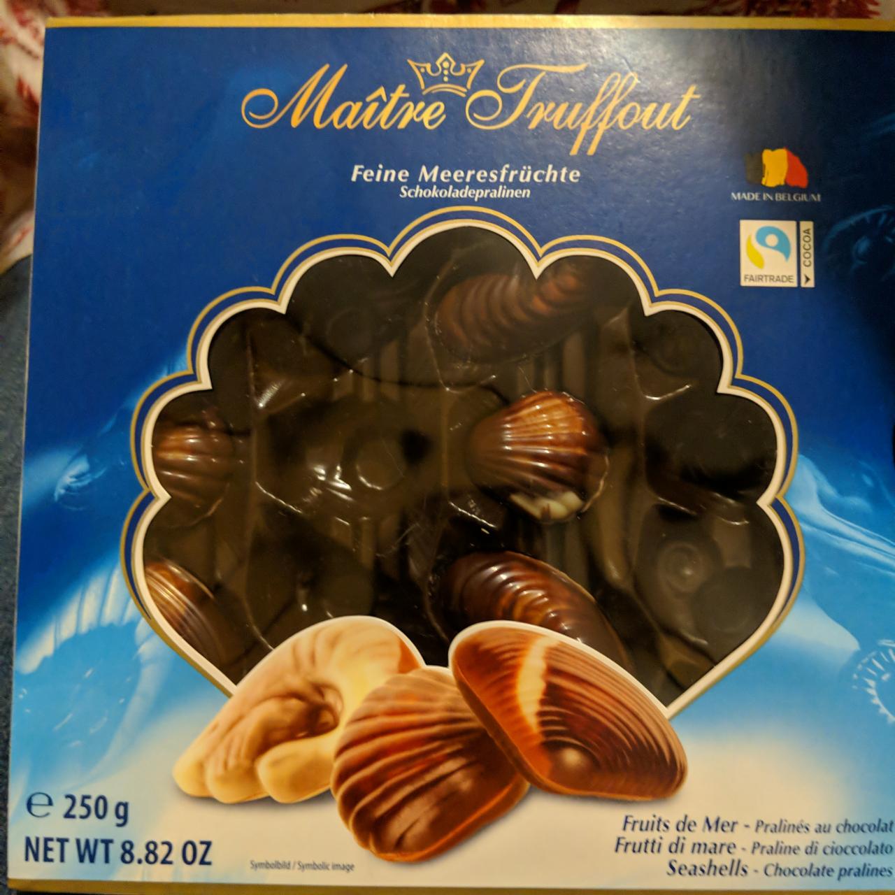 Фото - Конфеты шоколадные с ореховой начинкой Дары моря Maitre Truffout