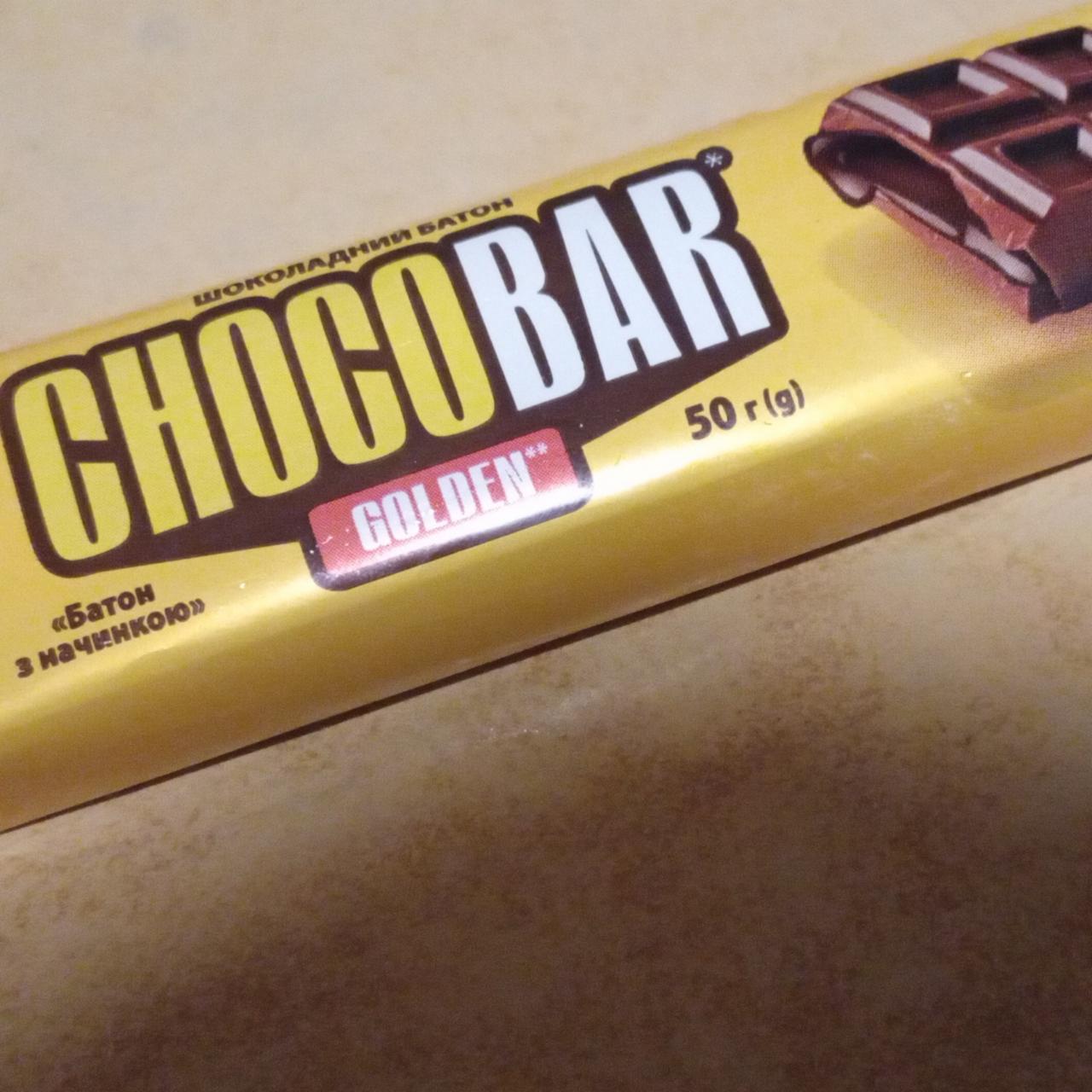 Фото - Батончик шоколадный chocobar golden Своя Лінія