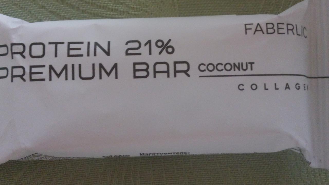 Фото - Батончик глазированный со вкусом кокоса Protein Premium Bar Coconut Faberlic