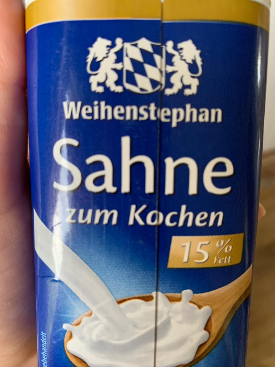 Фото - сливки для кофе 15% Weihenstephan