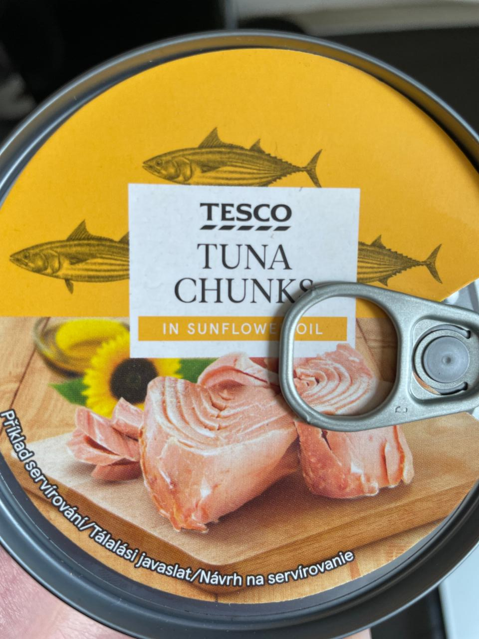 Фото - Tuna chunks in sunflower oil Tesco