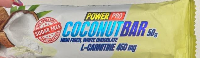 Фото - Coconut bar протеиновый батончик кокосовый PowerPro