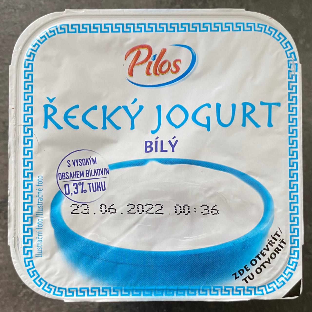 Фото - греческий йогурт белый 0.3% Pilos