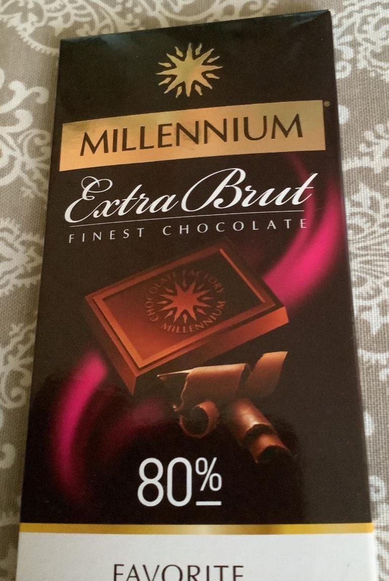 Фото - Шоколад черный 80% Extra Brut Millennium