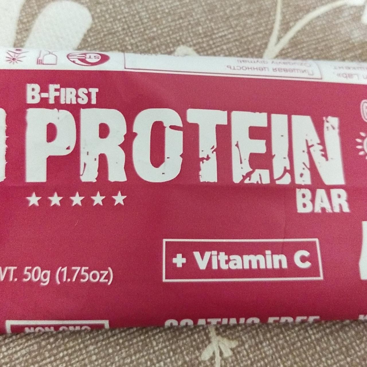 Фото - протеиновый батончик фруктовый с витамином С B-First