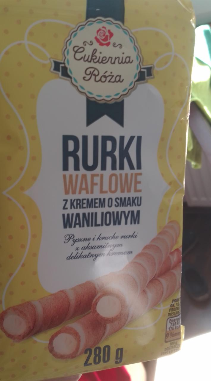 Фото - Вафельные трубочки Rurki waflowe z kremem o smaku wanilinowym Cukiernia Róża