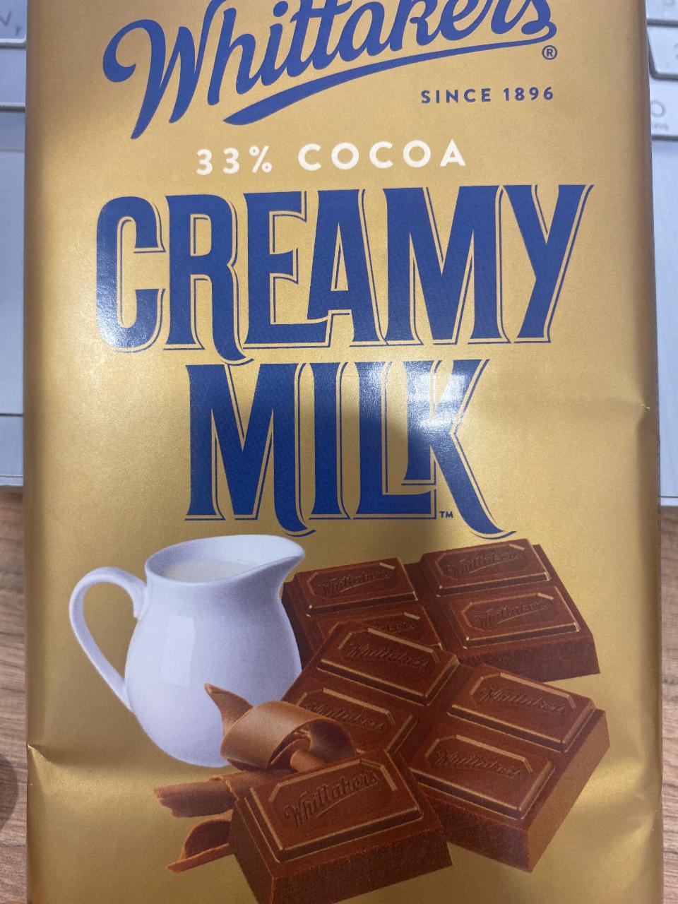 Фото - Шоколад Creamy Milk Chocolate Bar Whittaker's