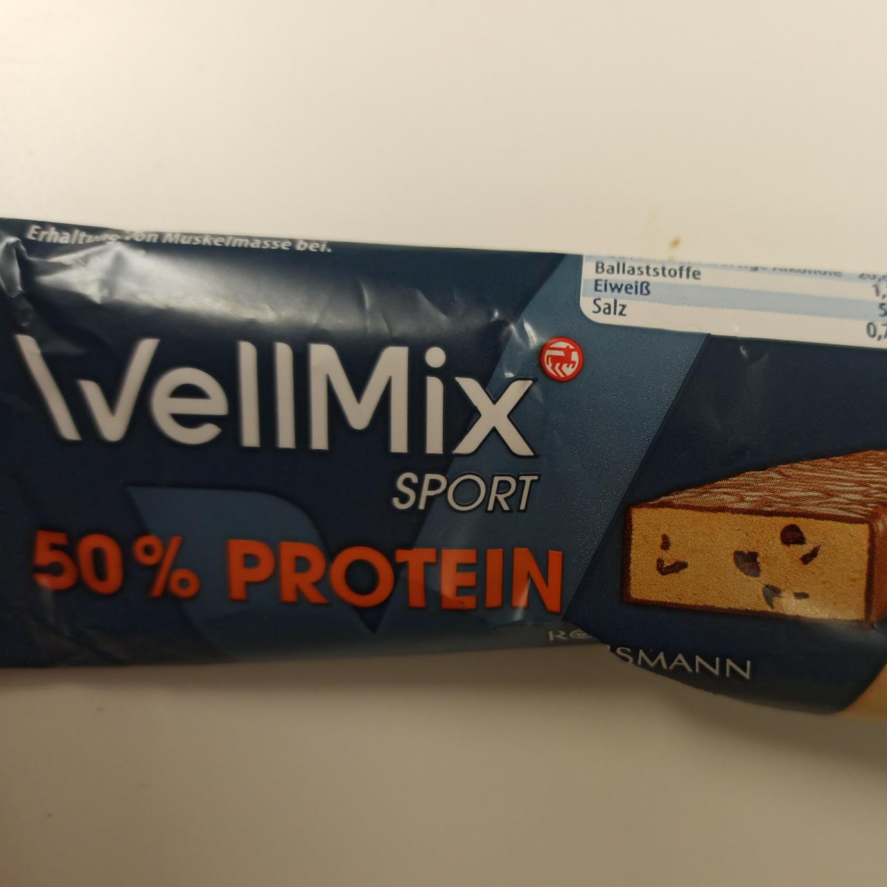 Фото - Батончик протеиновый 50% со вкусом печенья Wellmix