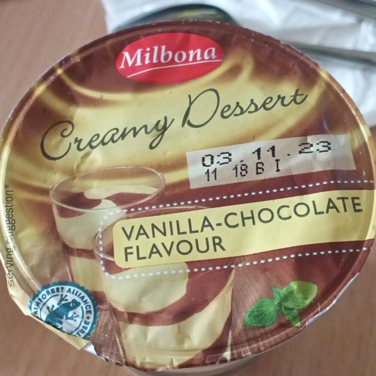Фото - Dessert chocolate flavour with cream topping Milbona