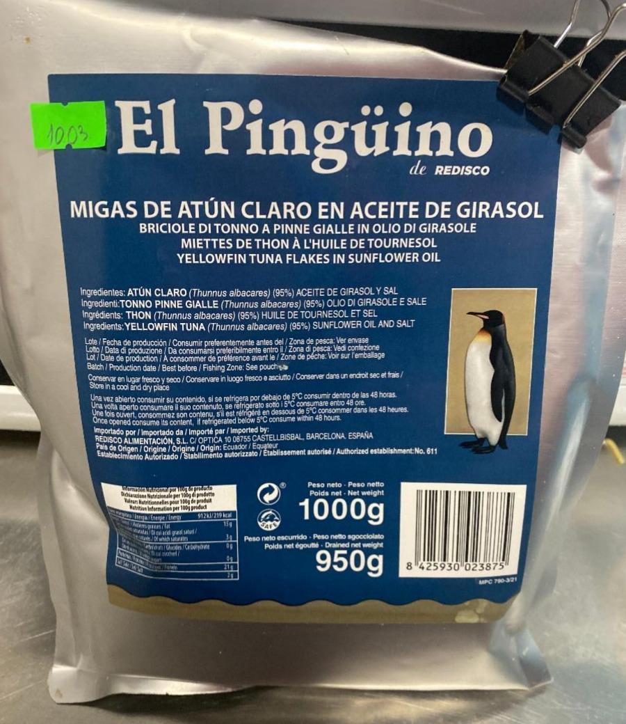 Фото - Тунец в подсолнечном масле El Pinguino