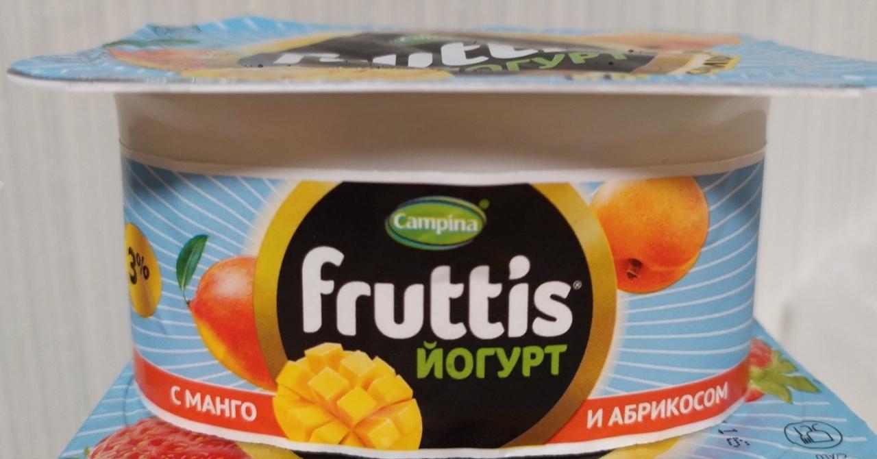 Фото - Йогурт с манго и абрикосом 3% Fruttis