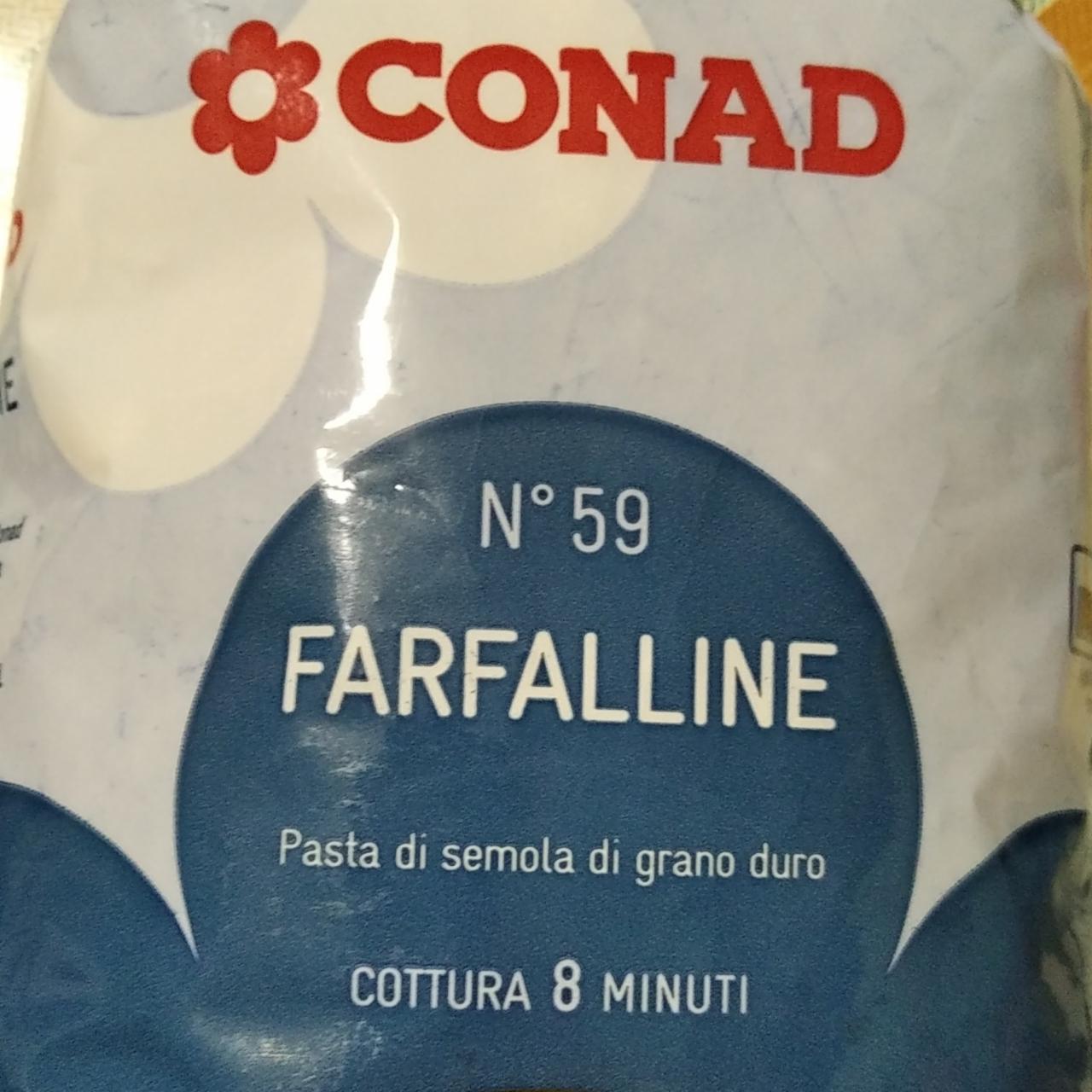Фото - Паста из твердых сортов пшеницы №59 Farfalline Conad