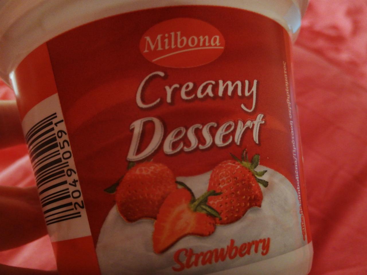 Фото - Йогуртовый десерт creamy dassert Strawberry Milbona