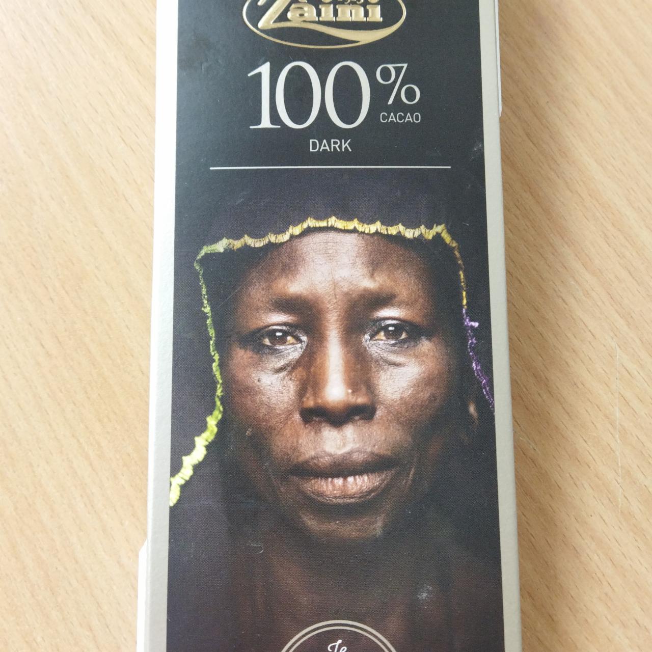 Фото - Шоколад 100% cacao Dark chocolate Zaini