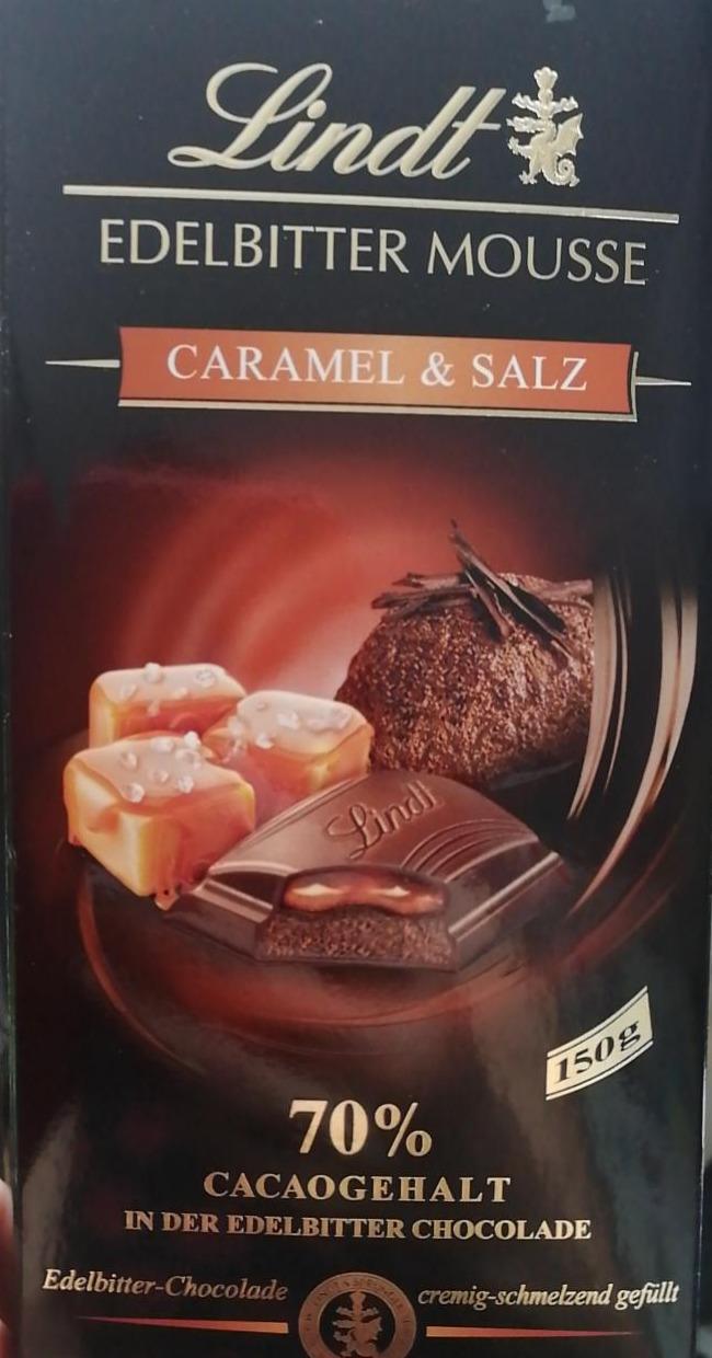 Фото - шоколад excellence Caramel Fleur de Sel 70% cacao Lindt