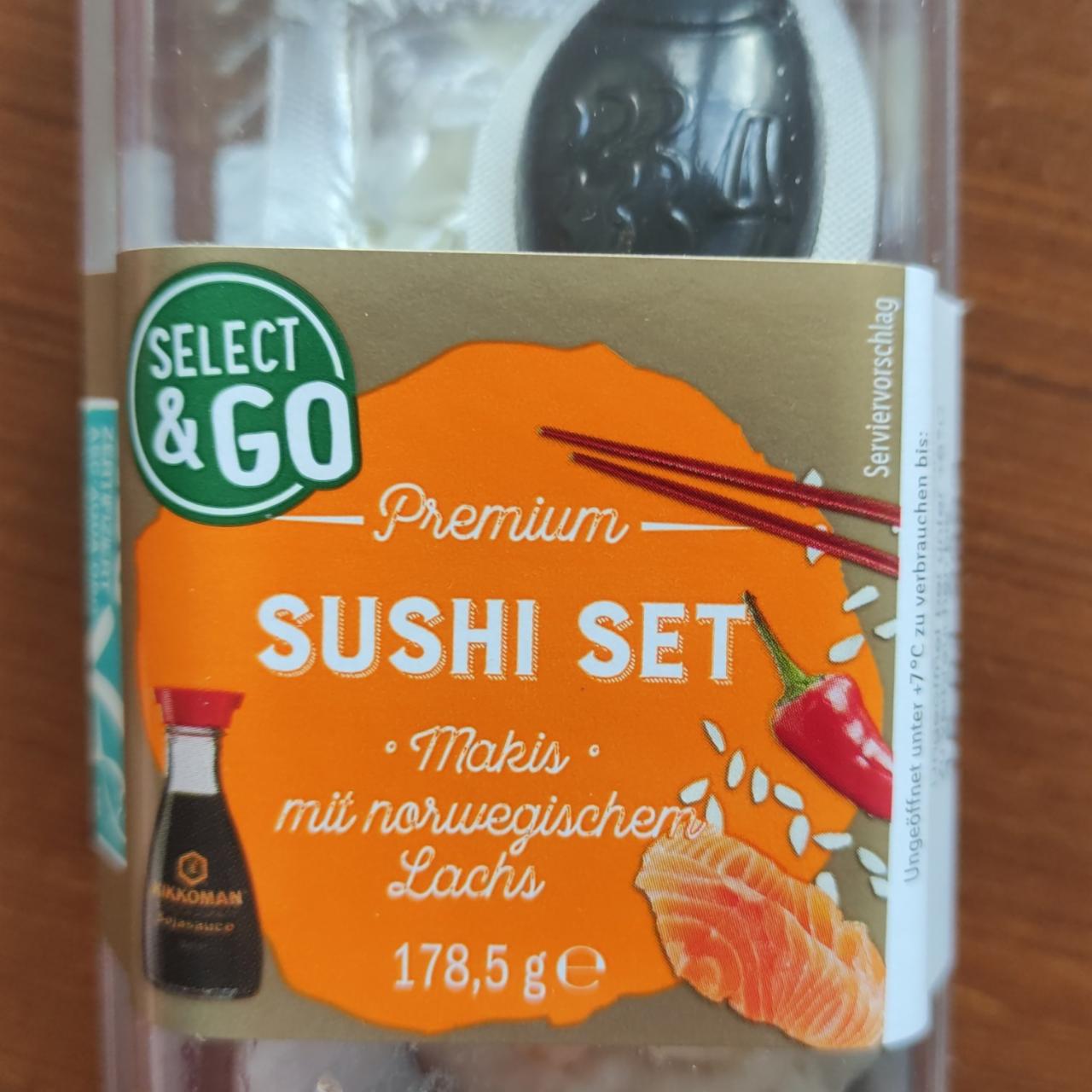 Фото - сет суши роллов с норвежским лососем Select & Go