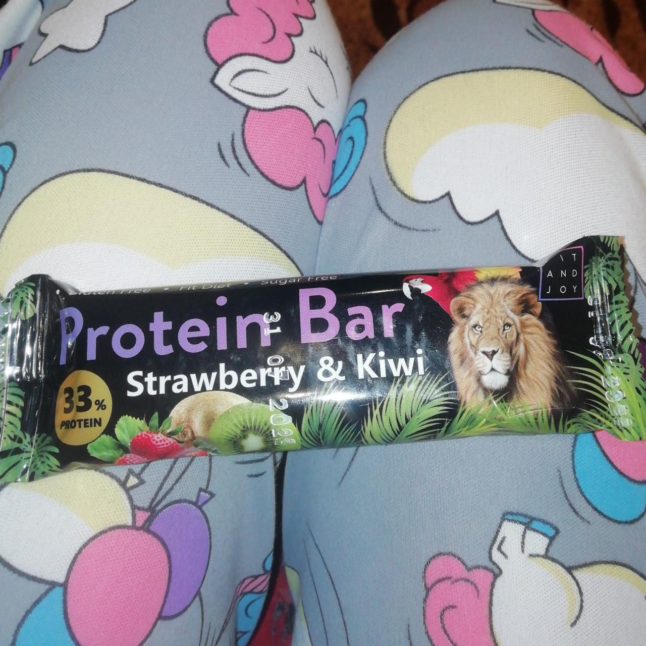 Фото - Протеиновый батончик киви клубника Protein bar strawberry&kiwi Fit And Joy