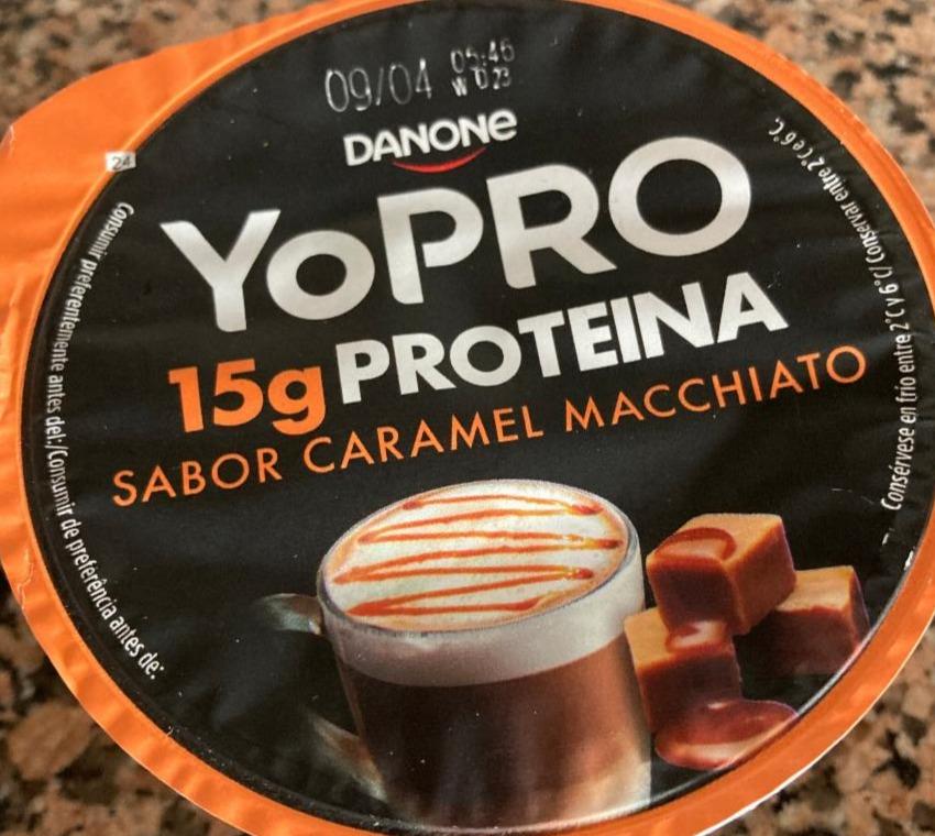 Фото - протеиновый йогурт со вкусом карамельный макиатоYoPro caramel macchiato Danone