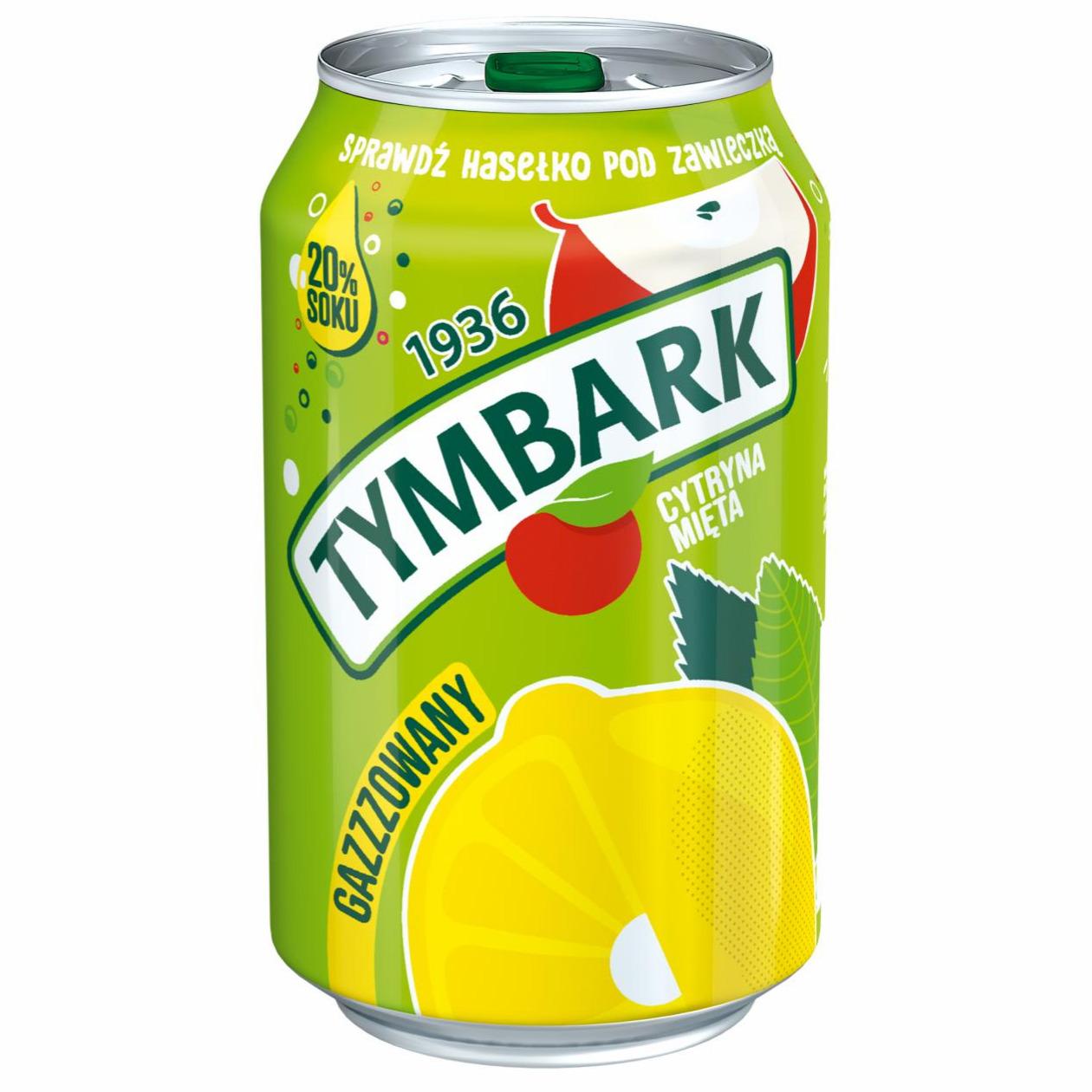 Фото - напиток газированный яблоко-лимон-мята Tymbark