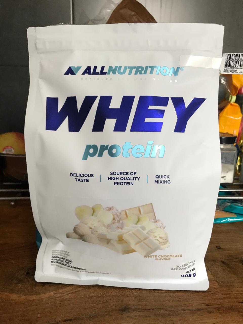 Фото - Протеин Whey Protein White Chocolate AllNutrition