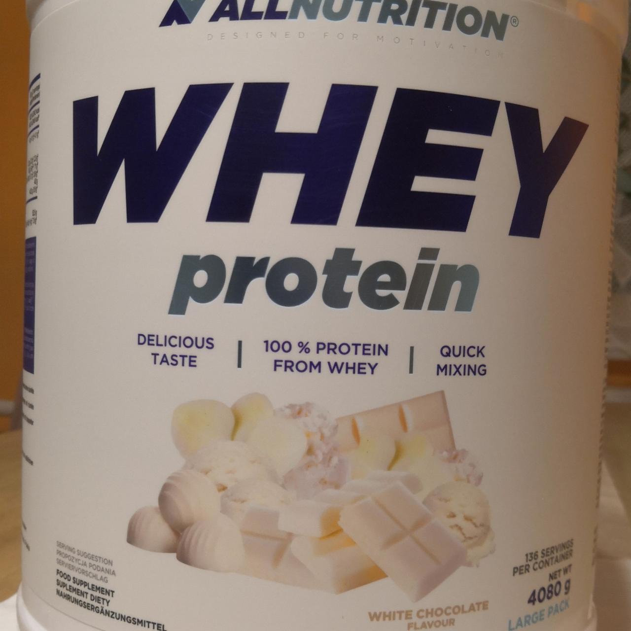 Фото - Протеин Whey Protein White Chocolate AllNutrition