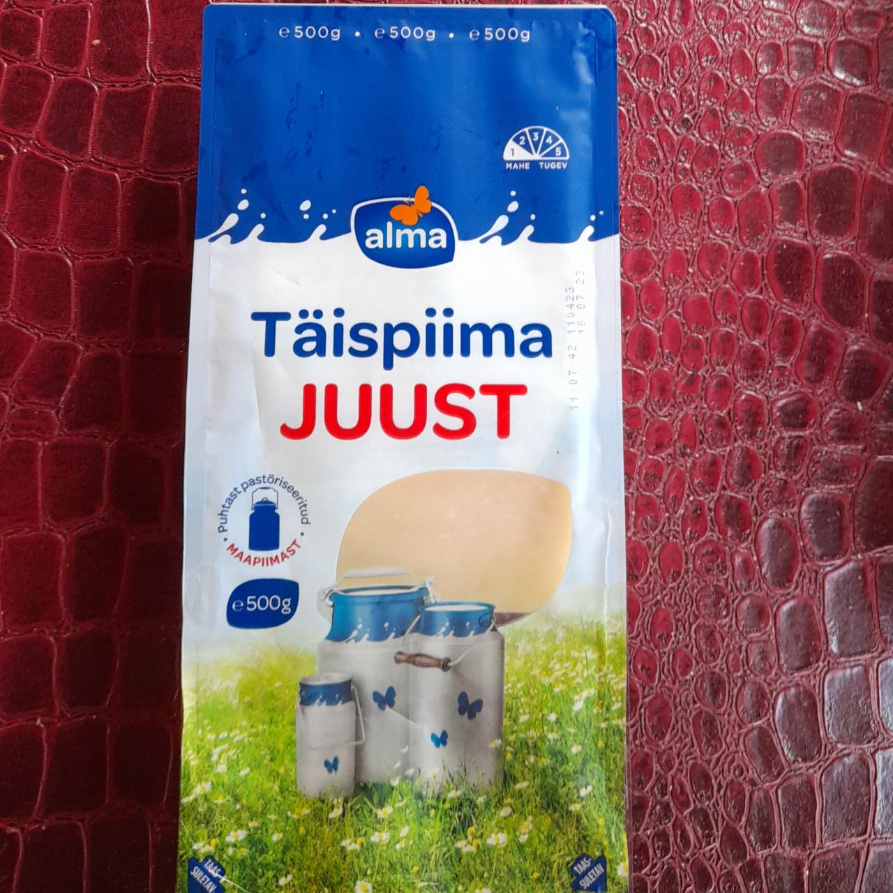 Фото - Juust Täispiima сыр из цельного молока Alma