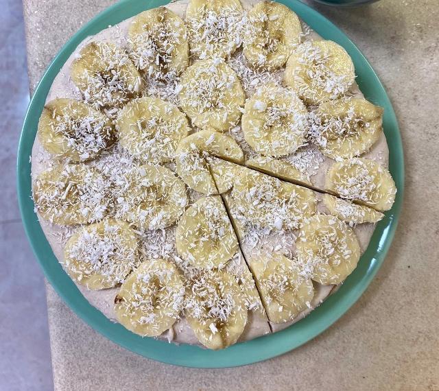Фото - Овсяный пирог с бананом и творогом