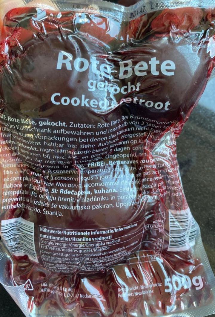 Фото - Rote Bete gekocht Cooked Beetroot Rewe beste wahl