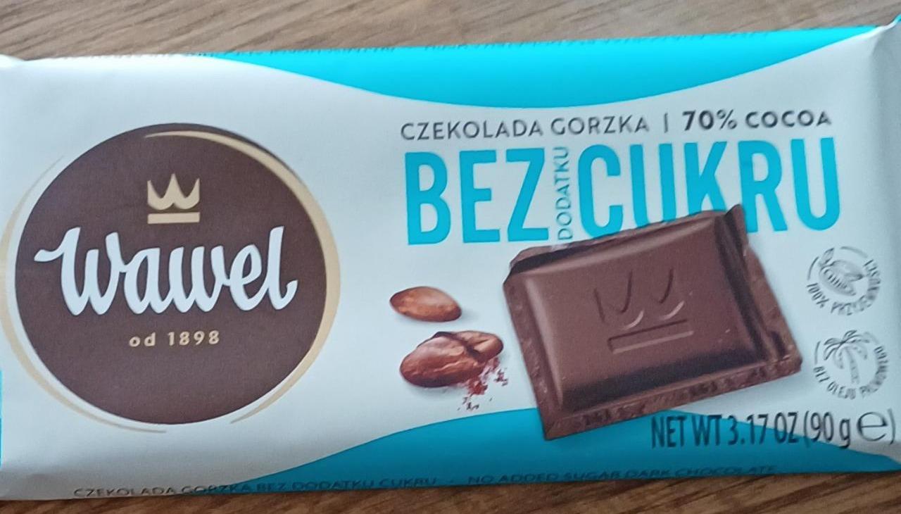 Фото - Шоколад горький 70% какао без добавления сахара Wawel