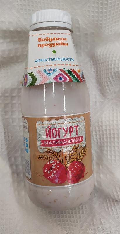 Фото - 'Бабушкин Продукт' йогурт малина, злаки