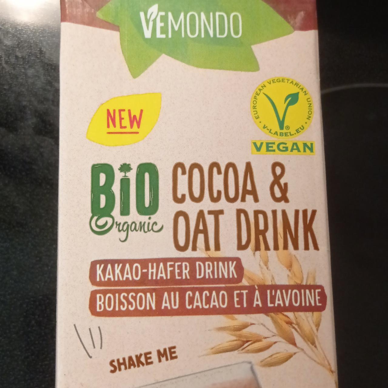 Фото - Напиток какао-овсяный Cocoa & Oat Drink Bio Organic Vemondo
