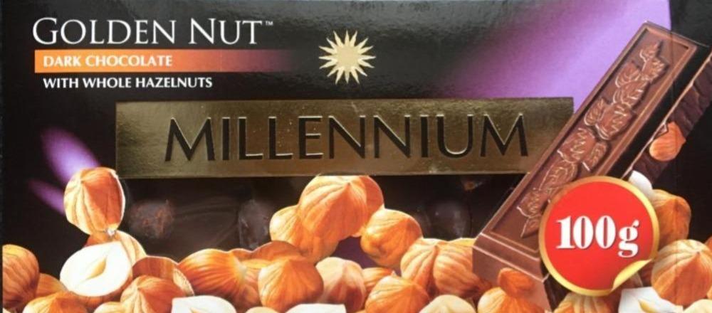 Фото - Шоколад черный Golden Nut с цельными лесными орехами Millennium