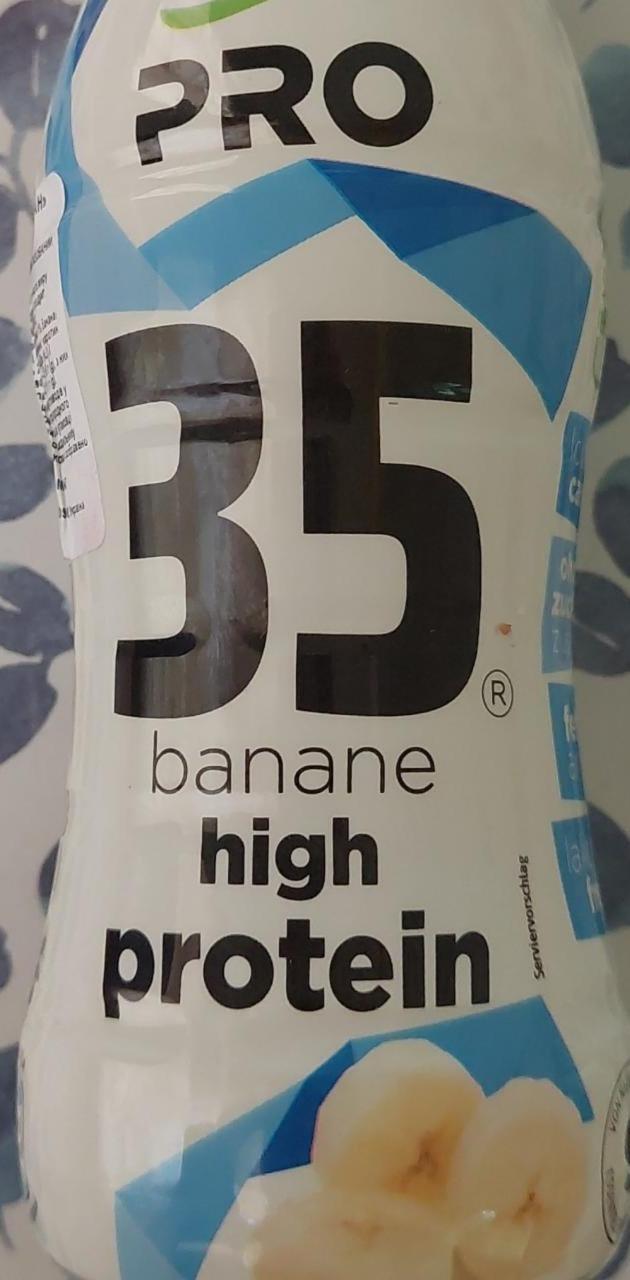 Фото - Напиток молочный протеиновый со вкусом банана Pro 35 banane high protein Nöm