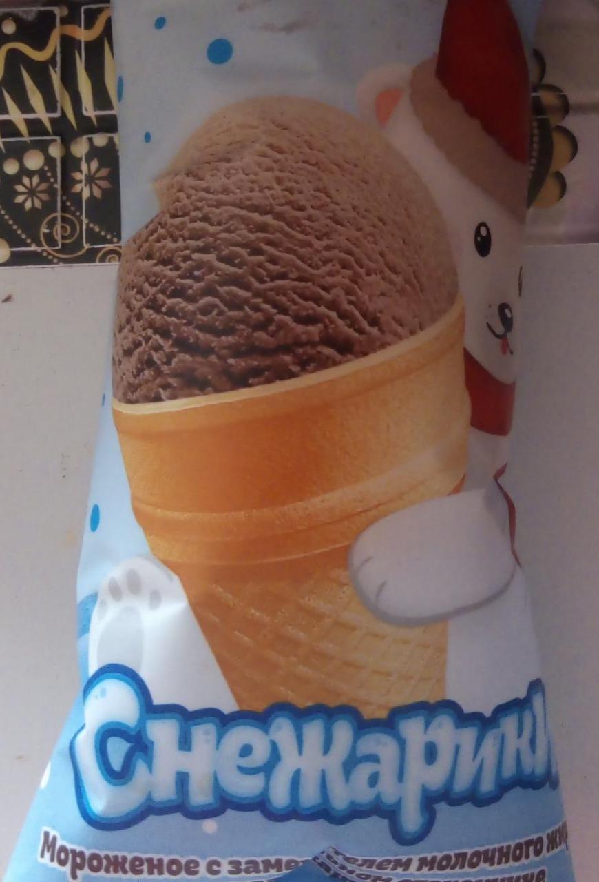 Фото - Мороженое какао в вафельном стаканчике Снежарики Челны Холод