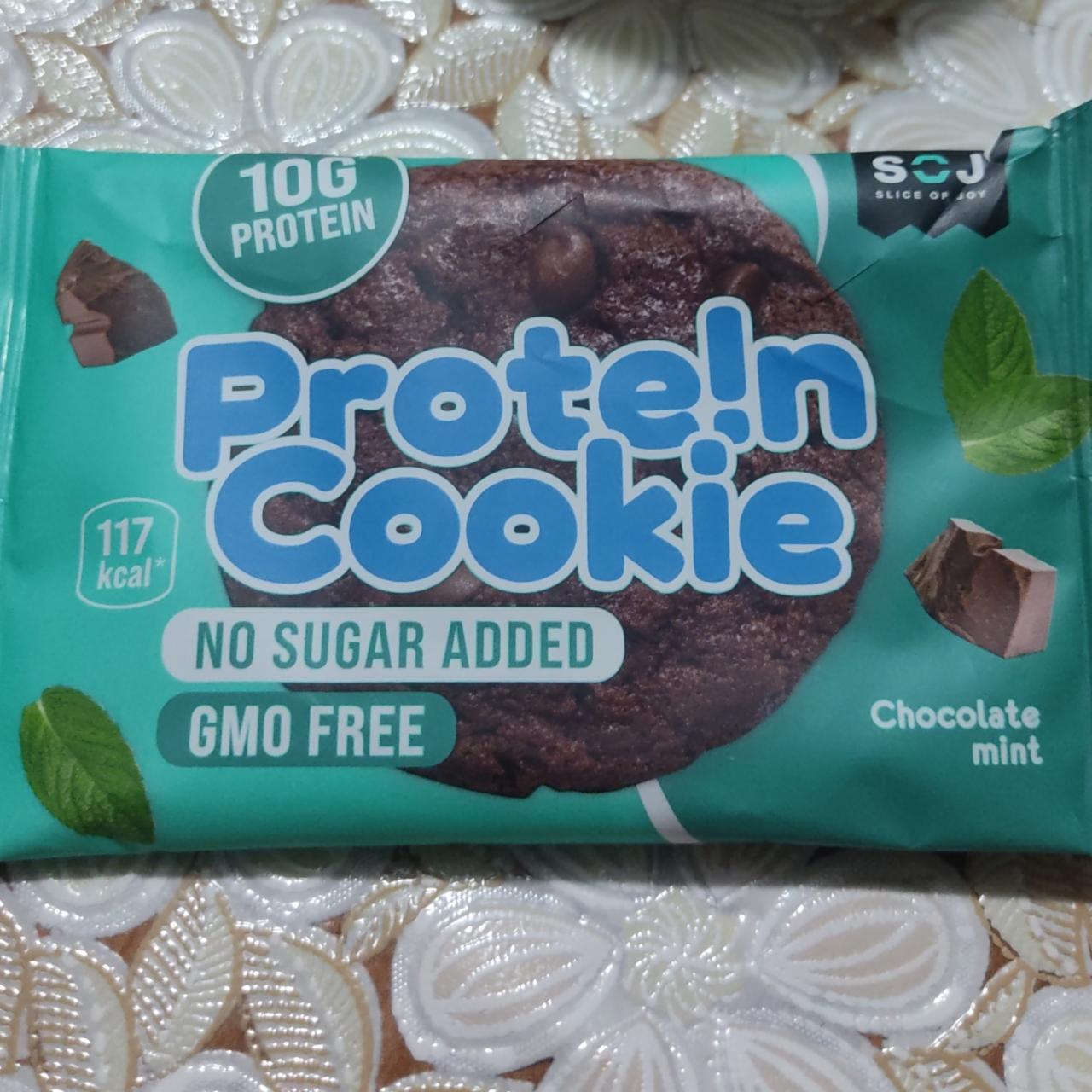 Фото - Печенье Protein Cookie Мята-шоколад SOJ