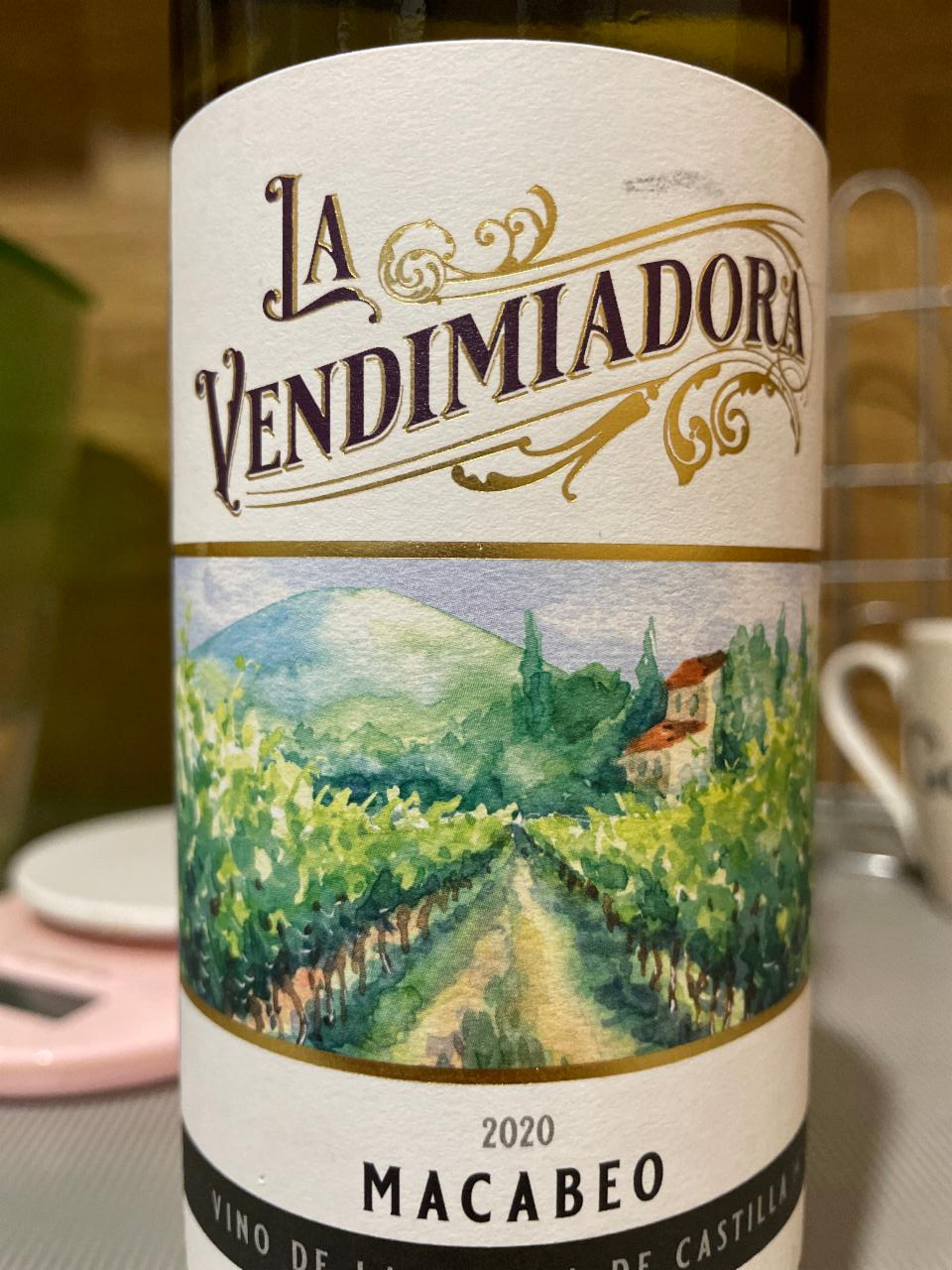 Фото - вино белое сухое La Vendimiadora