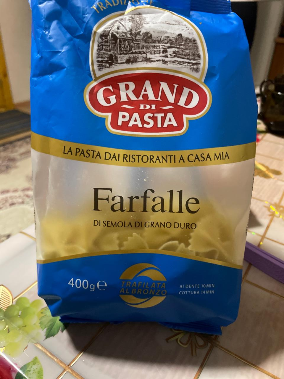 Фото - Изделия макаронные Farfalle Grand di Pasta