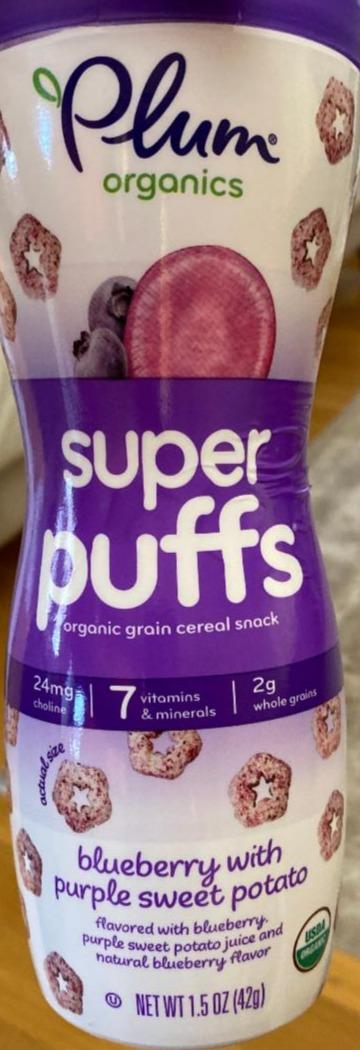 Фото - super puffs organic grain cereal snack Plum organics