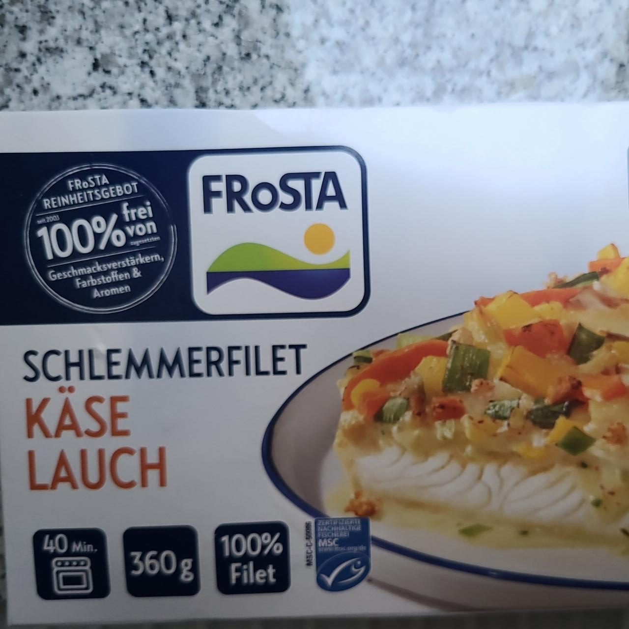 Фото - Филе рыбы под овощами Schlemmerfilet käse lauch FRoSTA