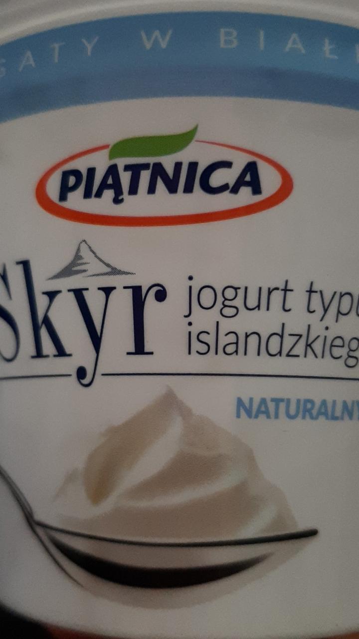 Фото - йогурт натуральный исландский skyr Piątnica
